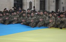 Фото 11: Сьогодні в центрі Львова урочисто заспівали Гімн України