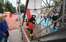 Фото 13: У Львові стартували змагання «Найсильніший пожежник-рятувальник»