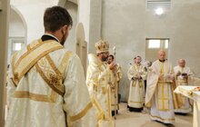 Фото 36: Глава УГКЦ Блаженніший Святослав у співслужінні з єпископами Синоду УГКЦ освятив унікальний храм Софії-Премудрості Божої
