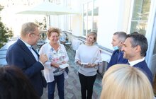 Фото 2: Мер Андрій Садовий зустрівся з бельгійськими лікарями, які тиждень проводитимуть безкоштовні мікрохірургічні операції на вусі у дітей