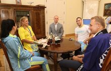 Фото 4: Мер Львова зустрівся з львівськими призерами Олімпіади 2020
