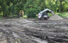 Фото 9: У Замарстинівському парку тривають ремонтні роботи