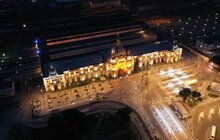 Фото 6: У Львові оновили підсвітку Головного залізничного вокзалу