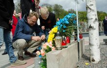 Фото 10: У Великодню неділю у Львові спільно помолились за загиблих воїнів АТО