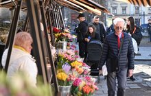 Фото 11: Мерія впорядкувала стихійну торгівлю квітами, облаштувавши сучасні дерев’яні ятки у центрі Львова (фото/відео)