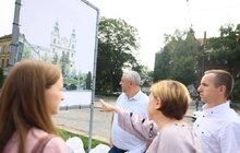 Фото 3: На вул. Бандери демонтують аварійну підпірну стінку: трамваї №1 та №2 курсуватимуть за частково зміненими маршрутами (відео)