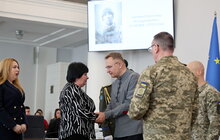 Фото 2: У Львові до Дня українського добровольця 35 захисників посмертно нагородили «Почесним знаком святого Юрія» (фото/відео)
