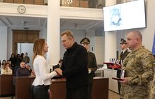 Фото 10: В День українського добровольця у Львові 30 захисників посмертно нагородили «Почесним знаком Святого Юрія» (фото)