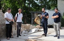 Фото 6: Відновлення музею Шухевича: робоча група виїхала на місце зруйнованої будівлі