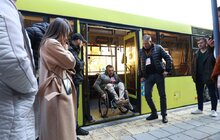 Фото 2: Водіїв та контролерів Львова навчали, як допомагати маломобільним людям користуватись громадським транспортом (відео)