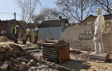 Фото 4: У Львові розпочали відновлення музею Шухевича, який росія зруйнувала у 2024 році (фото/відео)