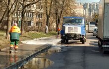 Фото 29: Комунальні служби Львова проводять миття вулиць