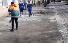 Фото 42: Комунальні служби Львова проводять миття та дезінфекцію в місті