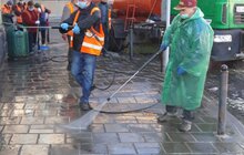 Фото 2: Комунальні служби Львова продовжують дезінфекцію міста
