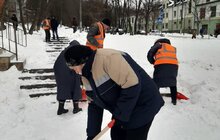 Фото 26: Працівники Львівської мерії долучились до прибирання міста від снігу