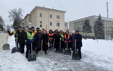 Фото 39: Працівники Львівської мерії долучились до прибирання міста від снігу