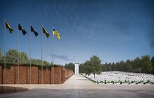 Фото 1: Три види хрестів з різних матеріалів для Меморіалу Героїв представили на Личакові: рідні полеглих можуть залишати відгуки (відео)