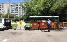 Фото 5: Перевізники ТПВ продовжують дезінфікувати контейнерні майданчики