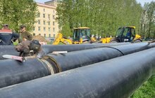 Фото 1: На вул. Стрийській міняють ділянку магістральної теплової мережі, яка експлуатується з 1981 року