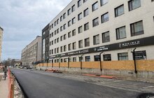 Фото 5: На вул. Залізничній стелять нижній шар асфальту