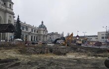 Фото 6: Реконструкція пл. Двірцевої: розпочалися роботи із заміни колектора на території біля автовокзалу