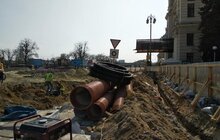 Фото 9: Реконструкція пл. Двірцевої: цього тижня планують переключення нового водогону