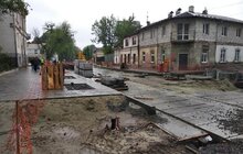 Фото 2: Ремонт вул. Замарстинівської: триває монтаж трамвайних рейок, облаштування хідників, заміна колектора