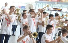 Фото 3: У межах Leopolis Jazz Fest у львівському аеропорту відбувся музичний флеш-моб