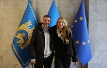 Фото 8: 2,5 мільйони для НЕЗЛАМНИХ: Оля Полякова разом із захисником з Азовсталі Михайлом Діановим приїхали до Львова