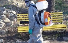 Фото 9: У Львові провели дезінфекцію парку ім. І. Франка та парку «Високий Замок»