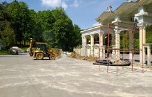 Фото 8: У Парку культури та відпочинку реставрують вхідну арку