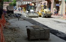 Фото 8: До кінця червня для проїзду планують відкрити ділянку вул. Франка вздовж трамвайного маршруту №4 до вул. Стрийської