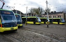 Фото 1: На сьогодні ЛКП «Львівелектротранс» отримало шість нових трамваїв «Electron» T3L441