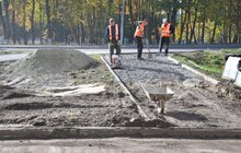 Фото 8: Роботи з будівництва велодоріжки на Рясному виконано на 70%
