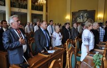 Фото 1: Урочисті збори з нагоди Дня прапора та Дня Незалежності України 