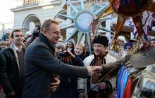 Фото 21: Звізду Миру та десятки інших різдвяних зірок пронесли Львовом учасники Ходи звіздарів