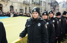 Фото 4: У центрі Львова урочисто заспівали Гімн України