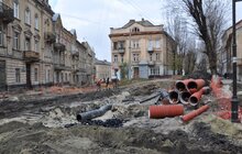 Фото 1: 14.11.2013. Ремонт вул. Замарстинівської