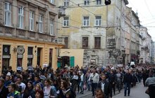 Фото 10: Сьогодні у Львові студенти різних вишів взяли участь в масштабній акції солідарності із бранцями Кремля «Хода солідарності. Волю заручникам Кремля!»