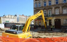 Фото 7: На перехресті вул. Личаківська-Мечникова розпочали встановлювати трамвайні плити