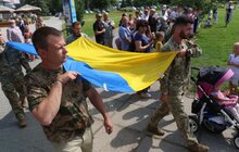 Фото 10: На Сихові з нагоди 30-річчя Незалежності України замайорів національний стяг