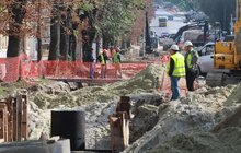 Фото 8: На вул. Личаківській триває капітальна реконструкція дорожнього покриття