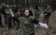 Фото 6: Біля знищеного музею Шухевича у Львові провели теренову гру