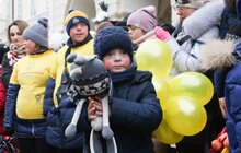 Фото 8: У Львові відбувся флешмоб з дітьми та молоддю з синдромом Дауна