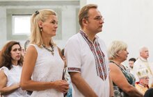 Фото 19: Глава УГКЦ Блаженніший Святослав у співслужінні з єпископами Синоду УГКЦ освятив унікальний храм Софії-Премудрості Божої