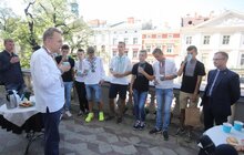 Фото 7: Мер Львова зустрівся з володарями Кубка світу з футболу «Hope for Mundial»