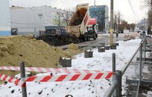 Фото 2: Ремонт вул. Б. Хмельницького: на ділянці від вул. Липинського до вул. Олійної проводять підготовчі роботи