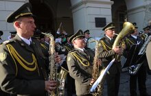 Фото 12: На пл. Ринок виступив військовий оркестр Національної академії сухопутних військ