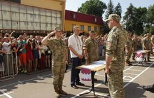 Фото 31: Урочистий ритуал складання Військової присяги студентами цивільних вищих навчальних закладів, які навчалися за програмою підготовки офіцерів запасу 