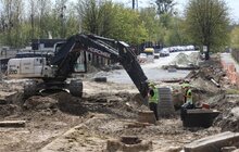 Фото 33: Квазікільце на вул. Шевченка відкриють у червні, загалом дорогу ремонтуватимуть в чотири етапи